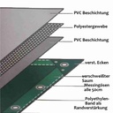 alb 650 g/m² PVC 4 x 6m (24m²) Prelată-0