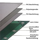 alb 650 g/m² PVC 6 x 8m (48m²) Prelată-0