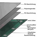 verde 650 g/m² PVC 3,5 x 5m (17,5m²) Prelată-0