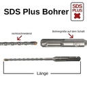 Burghiu pentru ciocan SDS-PLUS 4 tăișuri Ø 6,0mm x 160mm lungime-0