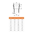 HTsafeDA Ramificație dublă DN/OD 110/50/50 67 grade-1