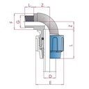 Racord țeavă PP PE 90° cot 20 x 1/2" AG-0