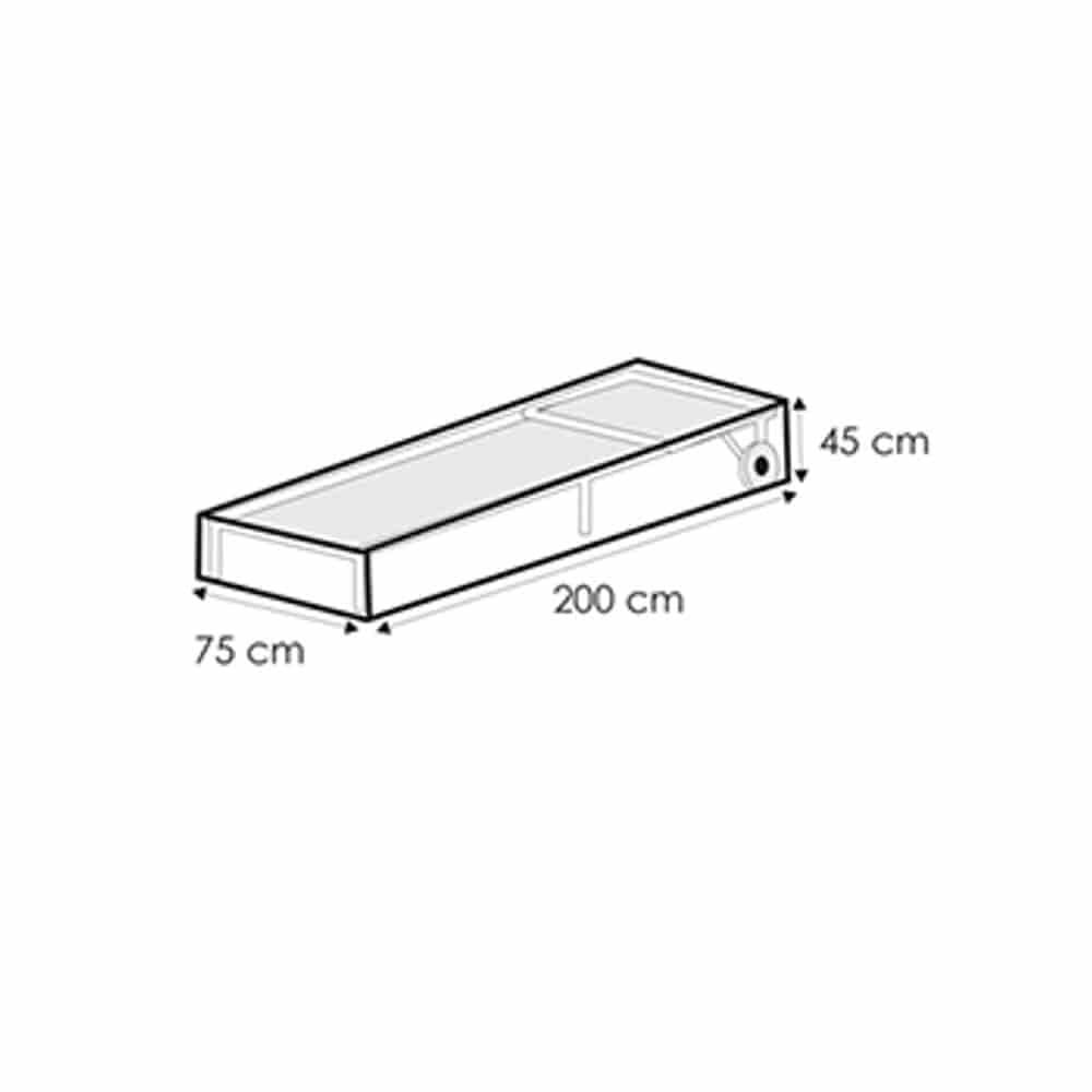 Husă de protecție transparentă pentru șezlong, ca200x75x45-0