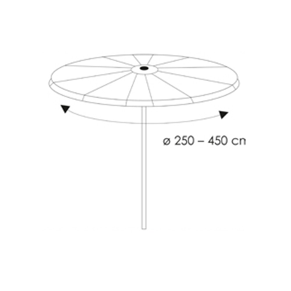 Husă de protecție transparentă pentru set rotund de scaune, aprox. 320x93-0