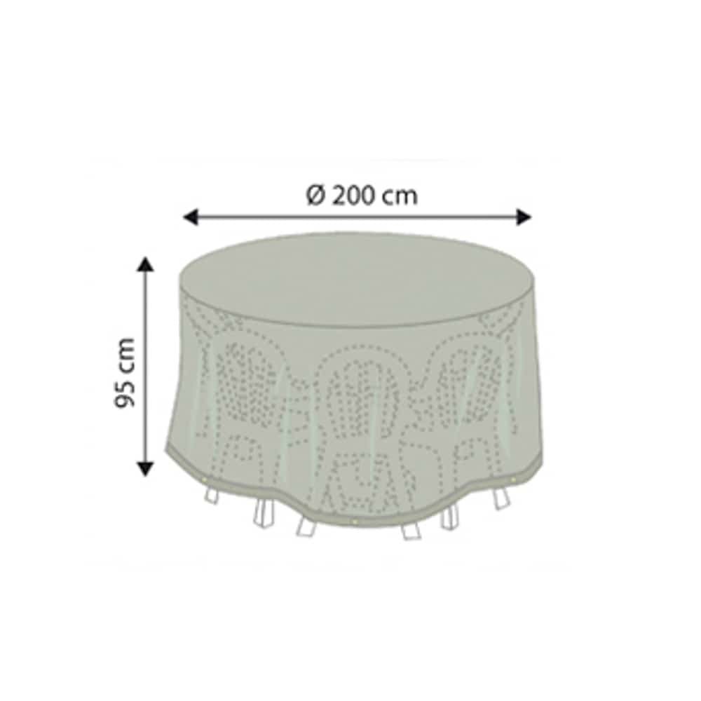 Husă de protecție Deluxe pentru set de scaune rotunde, aprox. 200x95-0