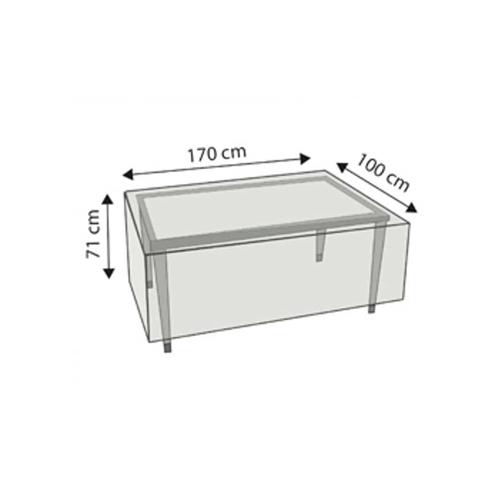 Husă de protecție Deluxe masă dreptunghiulară, aprox.170x100x71-0