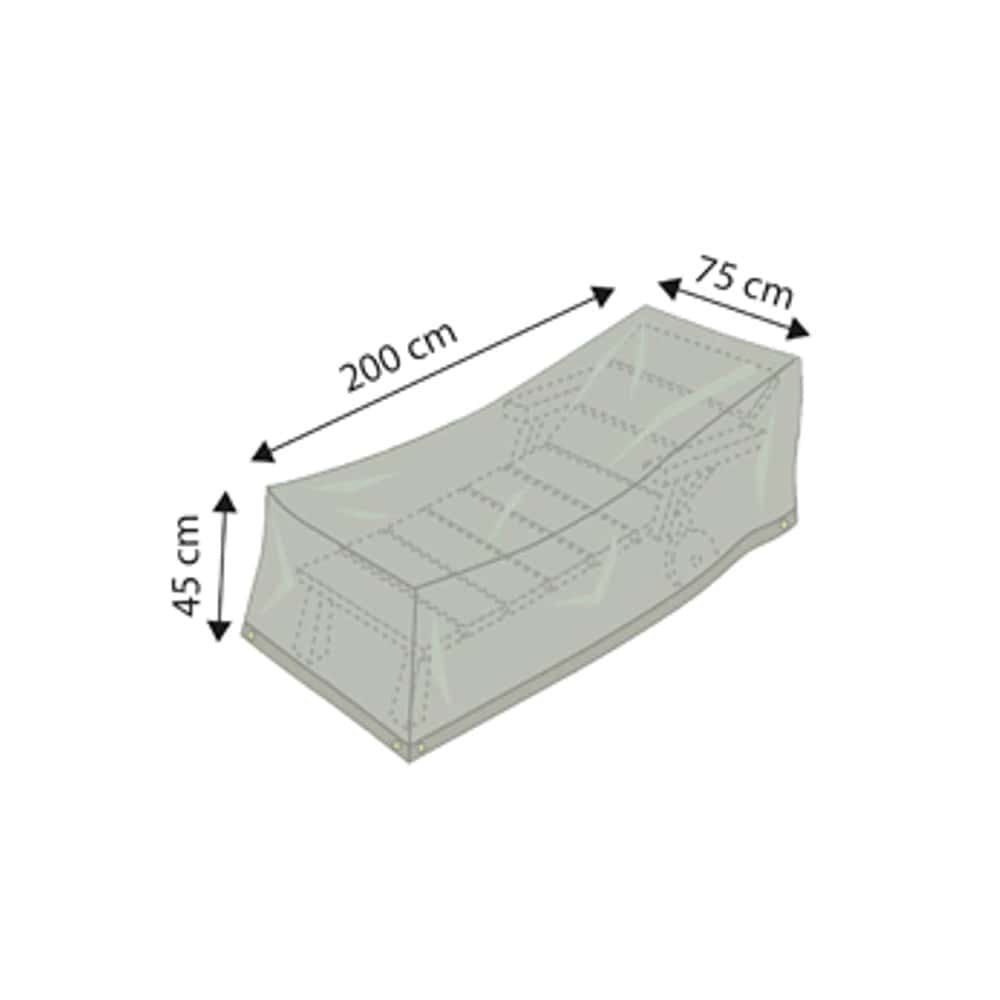 Husă de protecție Deluxe pentru șezlong, aprox. 200x75x45-0