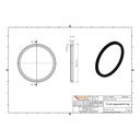 KG garnitură de etanșare de rezervă DN/OD 110 (KG PVC)-1