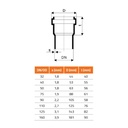 HTsafeGM Manșetă de cauciuc DN/OD 40/30 A-1