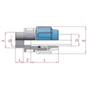 Racord cuplaj PP PE țeavă 25 x 3/4" IG-0