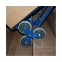 Cărucior pentru scări 200 kg cu lopată mare cauciuc termoplastic 620 x 675 x 1310 mm-0