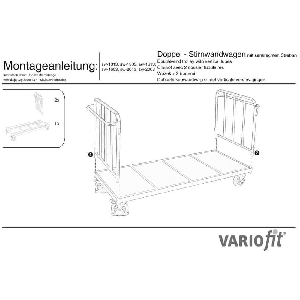 Vagon cu dublu perete frontal Streben 1200 kg Tip S (EV)-0