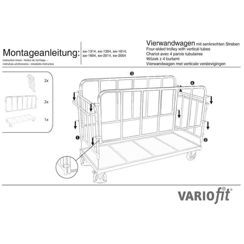 Vagon cu patru pereți 1200 kg Tip S (EV)-0