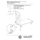 Cărucior cu bara de împingere 250 kg Tip M + EasySTOP-0