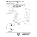 Cărucior cu dublu mâner de împingere 250 kg Tip M + EasySTOP-0