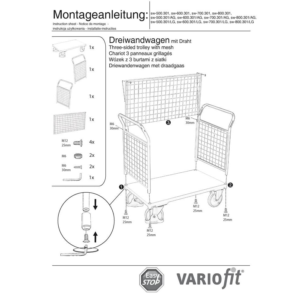 Drahtgitter Treiște Vagon 400 kg Tip S + EasySTOP-1