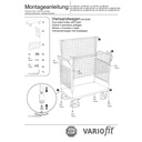 Cărucior cu grilaj de sârmă cu patru pereți 400 kg Tip S + EasySTOP-0