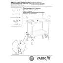 Carucior cu 2 etaje, margine tava 40 mm înălțime + EasySTOP-1