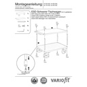 Cărucior greu ESD cu 2 platforme Tip S + EasySTOP-0