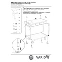 Cărucior de masă 250 kg cu 2 sertare blocabile, mâner înalt + EasySTOP-0