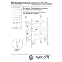 Cărucior greu de masă 500 kg cu 3 platforme tip M + EasySTOP-0