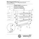 Carucior etajat cu 4 rafturi din plasa de sarma acoperite cu pulbere 400 kg Tip L + EasySTOP-1