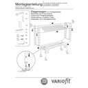 Carucior cu 2 rafturi din plasă de sârmă acoperit cu pulbere 400 kg capacitate Tip L + EasySTOP-0