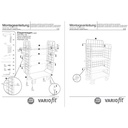 Cărucior cu trei laturi înalt cu 4 platforme 500 kg Tip L + EasySTOP-0