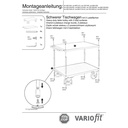 Carucior de masă greu 500 kg cu 2 platforme Tip L + EasySTOP-0