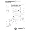 Cărucior greu de masă 1000 kg cu 3 platforme Tip S + EasySTOP-0