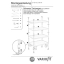 Tăruţă greu 500 kg cu 4 platforme Tip M + EasySTOP-0