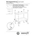 Cărucior greu de masă 1000 kg cu 2 platforme de tip M + EasySTOP-0