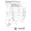 Cărucior cu 4 rafturi 250 kg capacitate de încărcare Tip M + EasySTOP-0