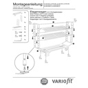 Cărucior cu 3 rafturi din plasă de sârmă acoperit cu pulbere, sarcină maximă 250 kg Tip M + EasySTOP-0