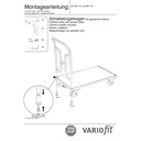 Cărucior cu mâner de împingere 250 kg Tip L + EasySTOP-0