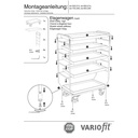 Cărucior de etaj înalt cu 5 tăvi 250 kg capacitate de încărcare tip M + EasySTOP-1