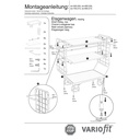 Căruță pentru pachete cu 2 pereți de plasă + 3 rafturi 500 kg capacitate de încărcare tip M + EasySTOP-0