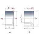 PVC-U Reducție scurtă 32 mm x 25 mm PN16-0