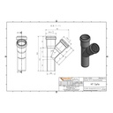 HTsafeEA Ramificație DN/OD 32/32 45 Grade-1