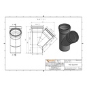 KGEA Ramificație DN/OD 110/110 45 Grade-1