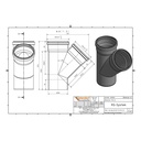 KGEA Ramificație DN/OD 125/125 45 Grade-1