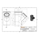 KGEA Ramificație DN/OD 160/110 45 Grade-1