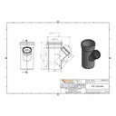 KGEA Ramificație DN/OD 250/160 45 Grade-1