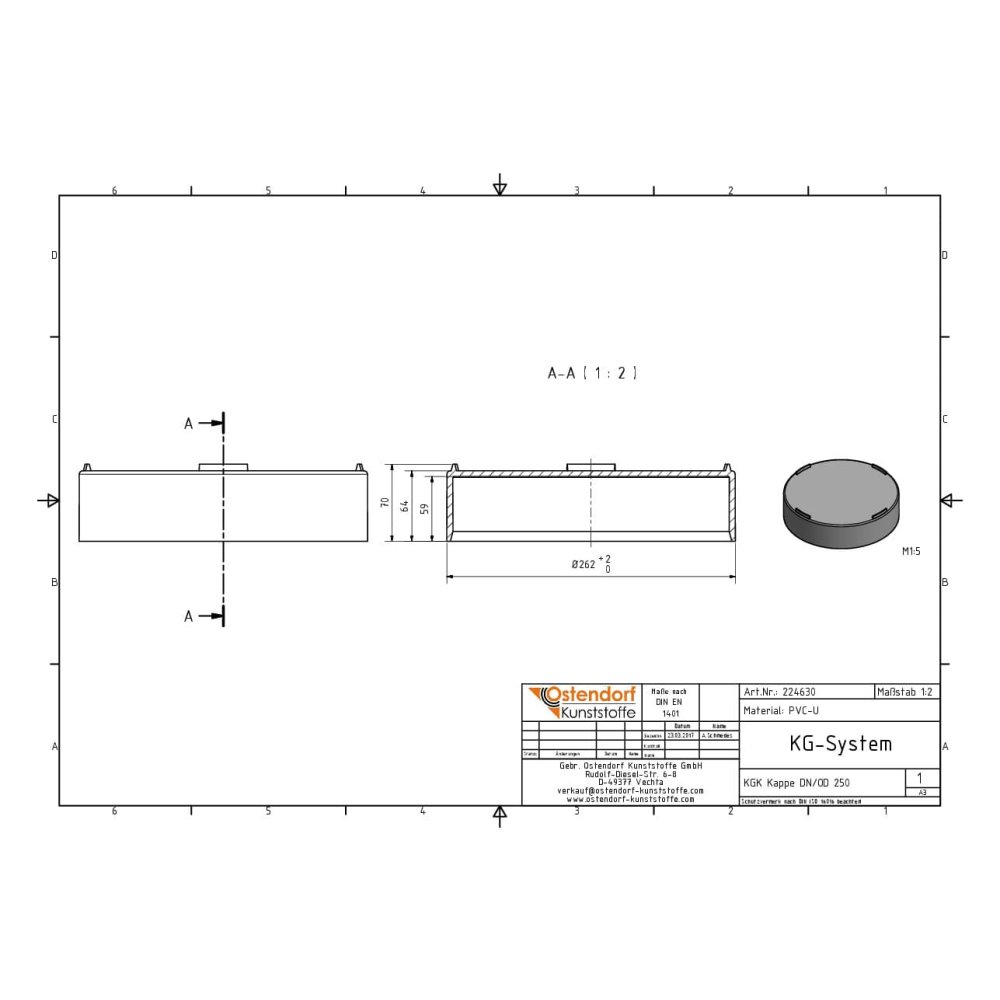 KGK Cap DN/OD 250-1