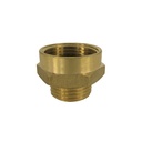 Threaded Fitting Brass Double Nipple Extended 3/4" M x 1" F-1