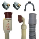 Set de conectare furtun 2m (Aquastop + furtun de evacuare + 2 cleme)-1