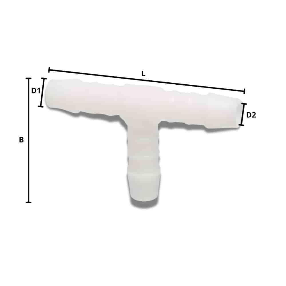 Conector furtun plastic T-bucată 3 mm-0