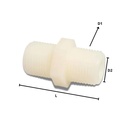 Conector furtun plastic Doppelnippel 1"-0