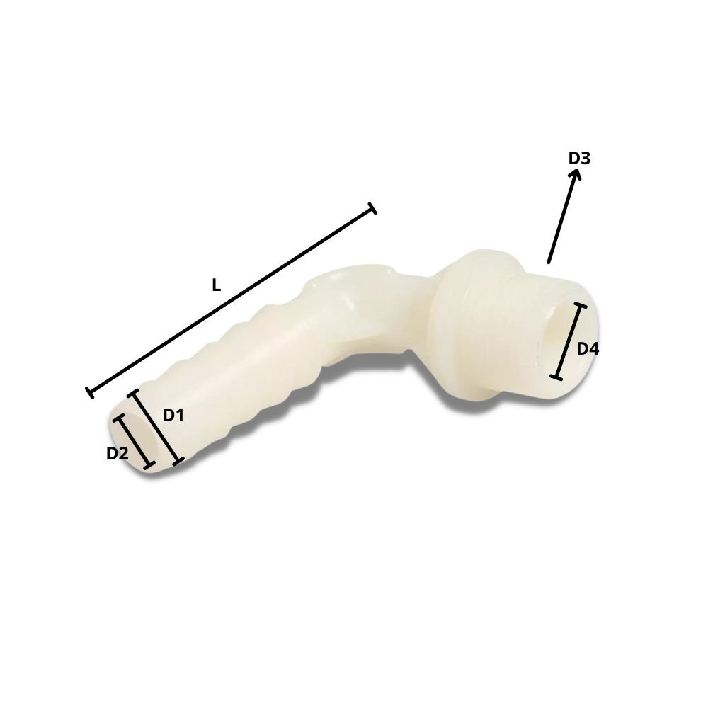 Conector furtun plastic unghiular Tülle x AG 3/4" x 20mm-0