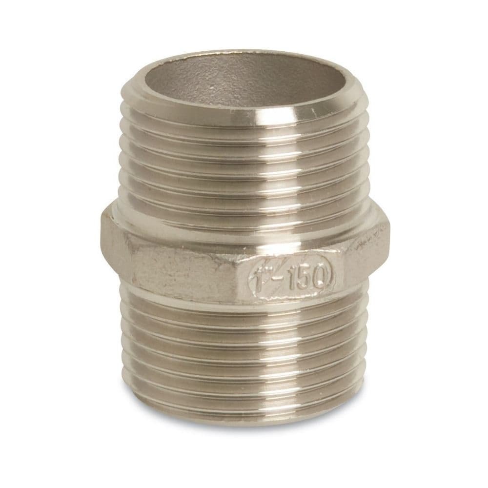 Fiting filet inox niplu dublu 1/2" AG